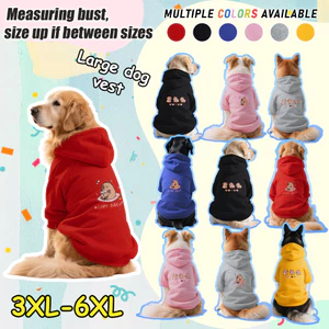 Áo Hoodie cho chó lớn 3XL-9XL, in hình capybara dễ thương, phong cách chui đầu, Có 6 màu, Vải mềm, Thoải mái, thoáng khí, ấm áp, có thể giặt được, Thích hợp cho tất cả các giống chó lớn