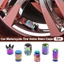 TOPTOOLCX Lốp Van Thân Mũ, Nhôm Bền Lốp Thân Mũ, Trang Trí Đi Xe Nhiều Màu Chống Bụi Đa Năng Thân Xe Đạp Xe Máy
