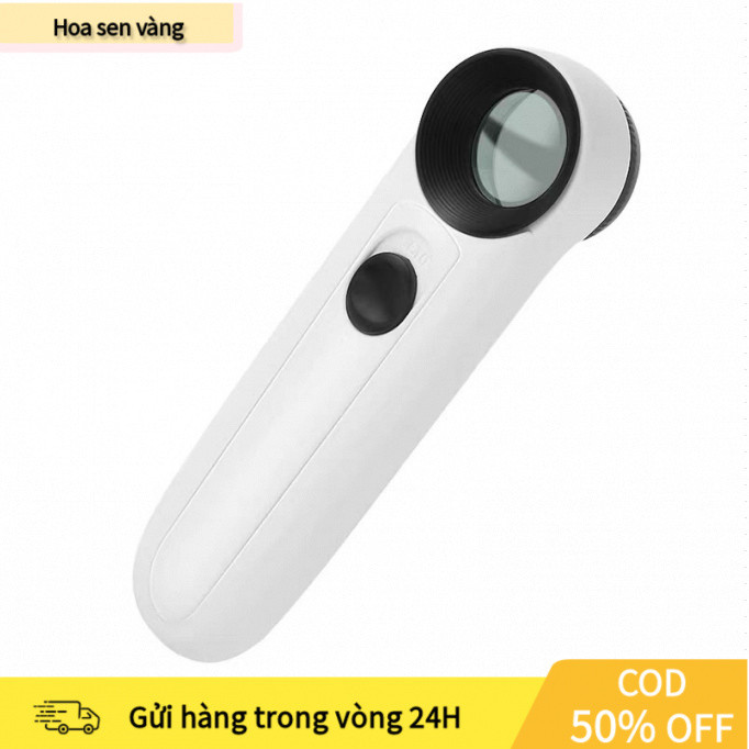 【24H】Kính Lúp MG6B-1 Phóng Đại 40X Chất Liệu ABS Và Kính, Có Đèn LED, Sử Dụng Sửa Đồng Hồ, Kiểm Tra Sản Phẩm, Cho Người