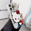 Ốp iPhone Hello Cat Bao da mềm cao cấp đựng máy ảnh - iP 7/8/X/XS/XR/11/12/13/14/15/16/17/Plus/Air/Pro/Max