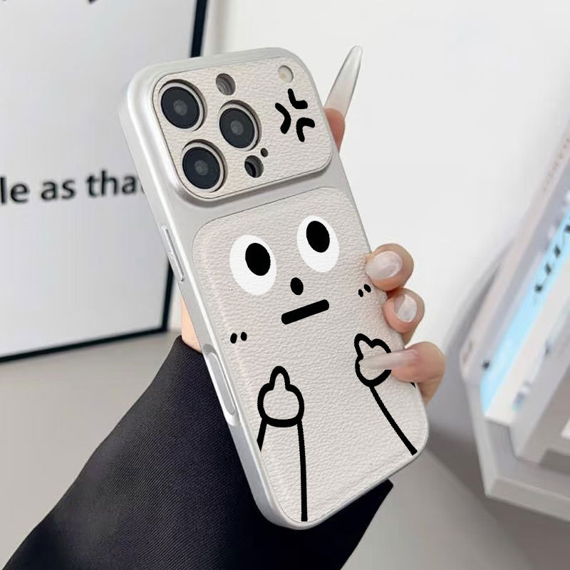 Ốp iPhone Emoji Bao da mềm cao cấp đựng máy ảnh - iP 7/8/X/XS/XR/11/12/13/14/15/16/17/Plus/Air/Pro/Max