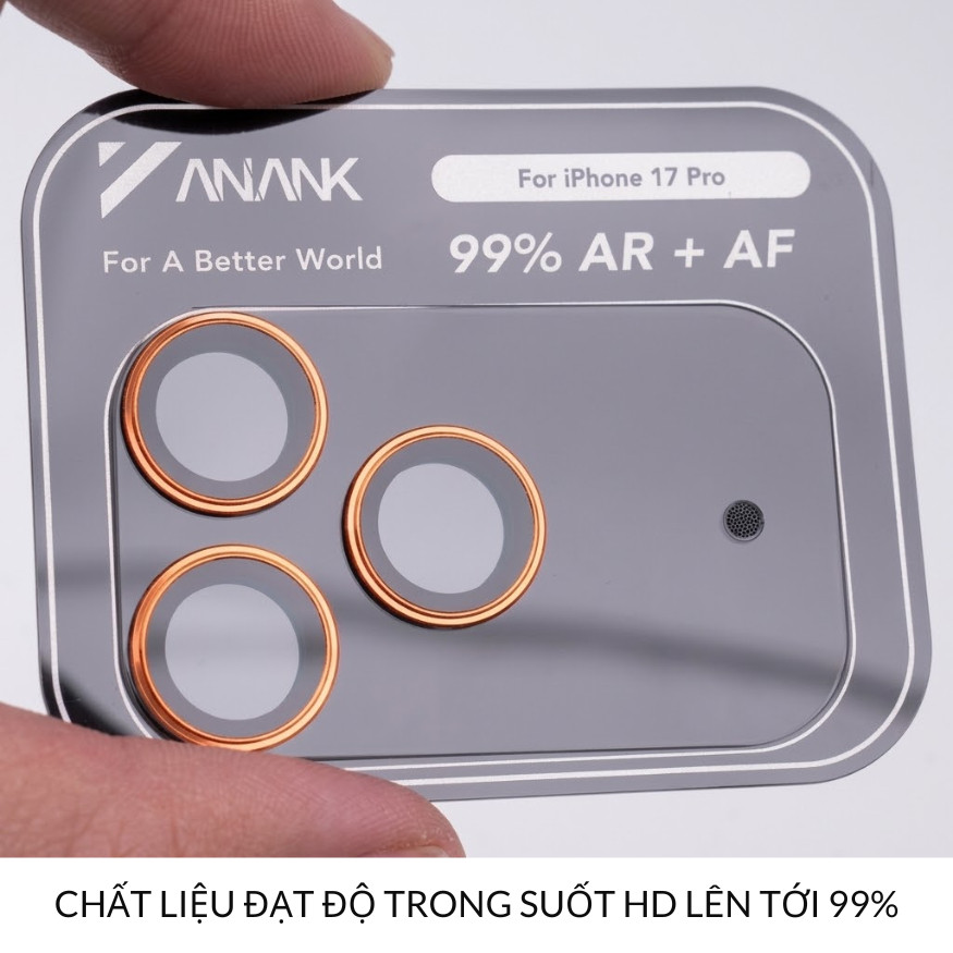 [Chính Hãng] Cường Lực Camera ANANK Corning Glass AR Chống Chói Chống Trầy Bảo Vệ Cụm Lens iPhone 17 Pro Max