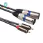 Cho Audiophile Cho Cáp Âm Thanh RCA Nam Sang XLR Nữ Cho Âm Thanh Nối Dài Cáp Adapter