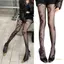 Exhila Lưới Hiện Đại Quần Thời Trang In Hình Rắn Thoáng Khí Fishnet Quần Tất