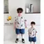 Bộ quần áo cộc tay in hình KHỦNG LONG SIÊU NHÂN cho bé trai,Bộ quần áo chất COTTON
