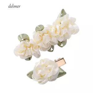 Kẹp mỏ vịt cổ tích DELMER, Kẹp tóc hoa lan bằng vải Mini, Mũ nón sáng tạo Cảm giác cao cấp Phong cách Hàn Quốc Bangs Clip Du lịch