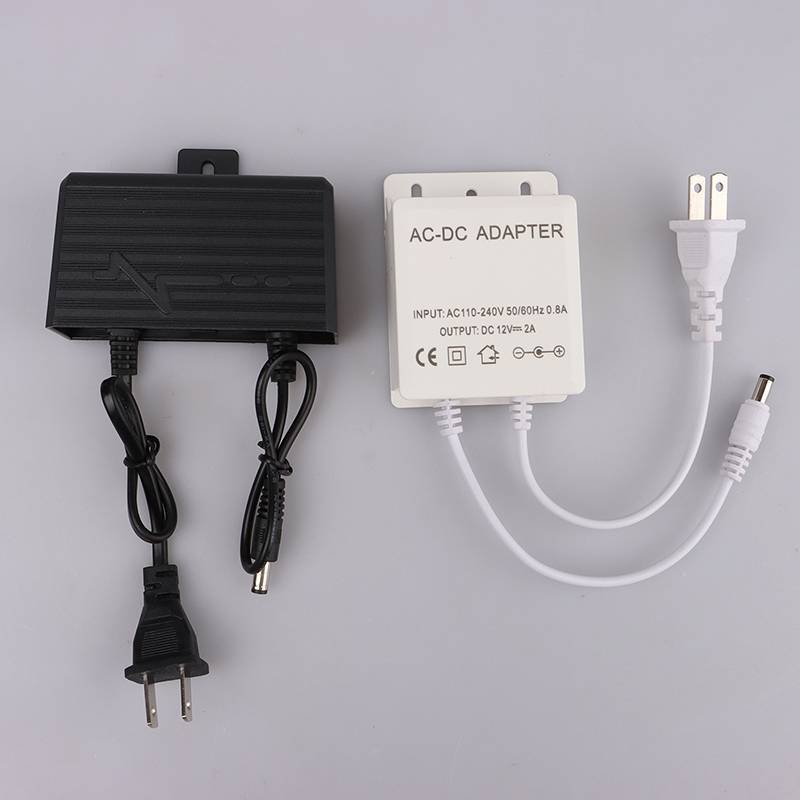 [lighthivent] AC / DC 12V 2A 2000ma Camera quan sát Bộ chuyển đổi nguồn điện Bộ sạc chuyển đổi phích cắm EU Mỹ chống nước ngoài trời cho máy ảnh video CCTV (VN)
