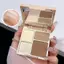 < Honeyba > Bảng điểm nổi bật bốn màu Face Matte Shadow Lasting Glow Brighten Contour Shimmer Powder 3D Nose Cosmetics Nice