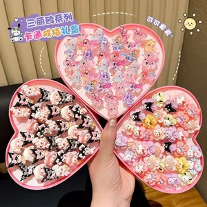 Điều Tốt Khuyến Nghị Trẻ Em Sanrio Đồ Chơi Nhẫn Bé Gái Dễ Thương Trang Sức Hộp Quà Tặng Cô Gái Công Chúa Nhẫn Nhựa Phụ Kiện Dễ Thương