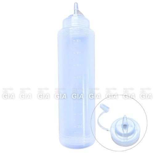 [LỐC 5 BÌNH] Bình nhựa đựng sốt tròn, bình đựng tương tròn