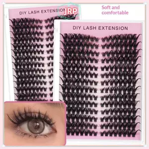 JRP Volume Lash Cụm Nối Dài 20 Chiếc DIY Cá Nhân Lông Mi Mềm Mại Tự Nhiên Nhìn Lông Mi Giả Cho Qui Trang Điểm Nâng Cấp JRP