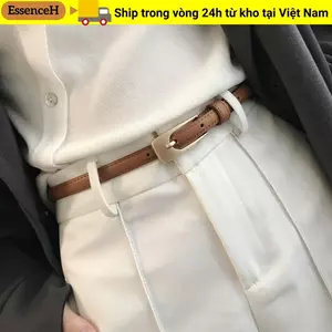 Thắt lưng da ESSENCEH Thắt lưng nữ Retro Quần thường ngày