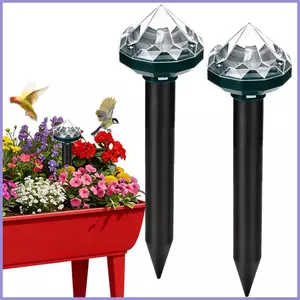 Điều khiển rắn chạy bằng năng lượng mặt trời 2 miếng Cảm biến siêu âm Đèn LED chạy bằng năng lượng mặt trời Điều khiển động vật nhỏ cho gia đình mueadsyvn