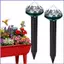 Điều khiển rắn chạy bằng năng lượng mặt trời 2 miếng Cảm biến siêu âm Đèn LED chạy bằng năng lượng mặt trời Điều khiển động vật nhỏ cho gia đình mueadsyvn