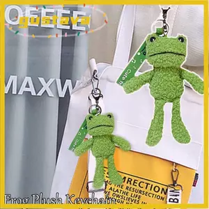 Móc khóa ếch sang trọng GUSTAVA, Móc khóa ếch màu xanh lá cây dễ thương, Túi xách sáng tạo Móc khóa Túi xách Phụ kiện hoạt hình Móc khóa