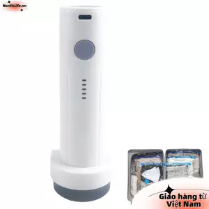 Máy bơm chân không điện NORDICLIFE, Máy bơm không khí túi nén nhẹ cầm tay, Quần áo có thể sạc lại tiếng ồn thấp Mini Máy hút chân không du lịch