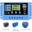 Luckyew 30A 20A 10A Bộ Điều Khiển Sạc Năng Lượng Mặt Trời 12V 24V Tự Động Bảng Điều Khiển LCD PV Cho Pin Dẫn, USB Kép TQ