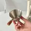 Cốc đo cà phê JCSYFAC có tay cầm bằng gỗ Cốc chiết xuất cà phê bằng thép không gỉ Cốc cà phê Espresso Cốc lỏng Ý Cốc cà phê-Ounce Cốc sữa-Jar Mới 100m