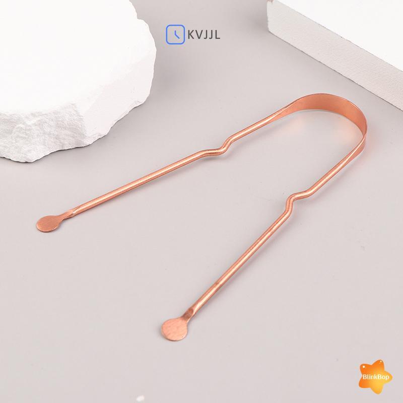 [KvJJL-t] 1 Máy cạo lưỡi bằng đồng nguyên chất Máy cạo lưỡi bằng đồng Máy cạo lưỡi cầm tay Dụng cụ làm sạch răng miệng mới