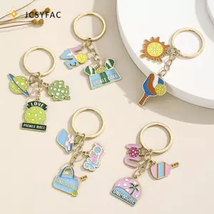 JCSYFAC Túi Cọc Thẻ Móc Khóa Bán Chạy Tiếng Anh Piball Mặt Dây Chuyền Cho Đảng Hoilday Túi Xách Quà Tặng Sinh Nhật Xe Móc Khóa Phụ Kiện Mới