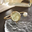 Đồng hồ chuyển màu mặt mẹ-of-Pearl dành cho sinh viên Phiên bản Hàn Quốc Đơn giản Phù hợp với đồng hồ đeo tay mở nhỏ 26.5.15