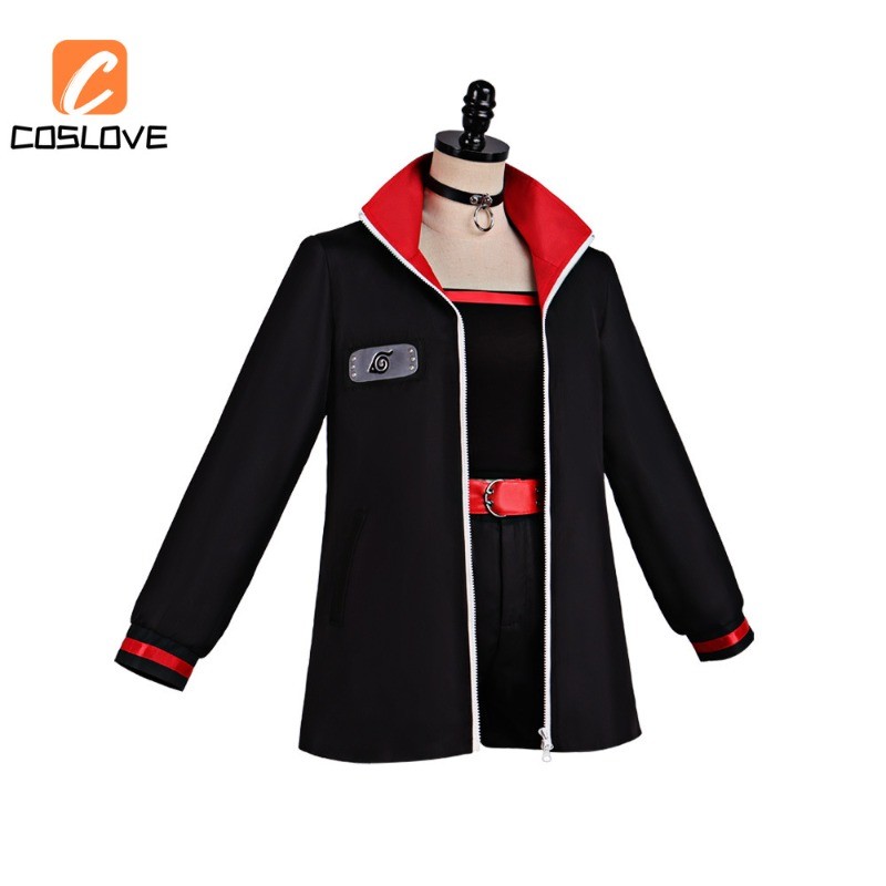 Anime NARUTO BORUTO Sasuke Sarada Cosplay Quần Áo Trọn Bộ Trang Phục Trang Phục Cho Người Phụ Nữ Màu Đen Battlesuit Đồng Phục