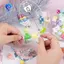 , 12 Gói Đính Hạt Cốc Quyến Rũ Với Kim Loại Hình Trái Tim Miếng Dán Phụ Kiện Cho DIY Tumbler Glass Trang Trí Mix-Color