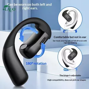 Springevenstar 180° Xoay HiFi Stereo Chống Nước Không Dây Dẫn Truyền Không Dây Tai Nghe Đơn Đeo Tai Nghe Giảm Tiếng Ồn Tai Nghe Có MIC Springevenstar