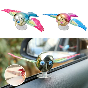 1 Chiếc Mới Cánh Sóng Chim Trang Trí Xe Trang Trí Bảng Điều Khiển Trang Trí Với Cốc Hút
