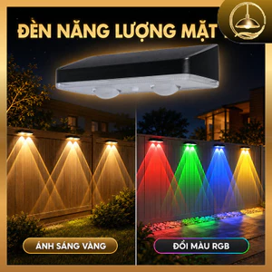 Đèn Sân Vườn Năng Lượng Mặt Trời, IP65 Chống Nước, 0 Tiền điện, Trang Trí Sân Vườn, Cổng Nhà, Ban Công