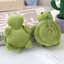 THEGIRL8B Xanh Rùa Sang Trọng Móc Khóa, Hoạt Hình PP Cotton Sang Trọng Rùa Mặt Dây Chuyền, Fashione 10cm Động Vật Cotton Xanh Búp Bê Móc Khóa Treo Đồ Trang Trí