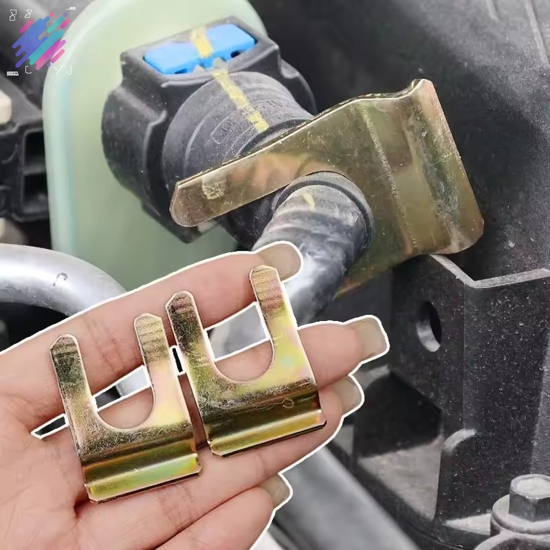 Bộ giá đỡ ống phanh đa năng 8 chiếc - Kẹp kim loại để giữ ống nhiên liệu ô tô