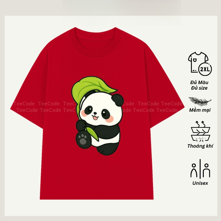 （Giao hàng 24h）Angela Áo Thun Hoạt Hình Sanrio Panda Gấu Trúc Dễ Thương Cute Unisex Form Rộng Nam Nữ Local Brand