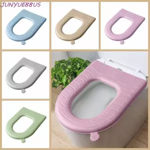 JUNYUE88US Vỏ bọc ghế vệ sinh EVA, Đệm ngồi vệ sinh chống nước đa năng, Chất kết dính dày hơn có tay cầm Thảm Closestool gia đình