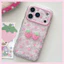 Ốp Điện Thoại Cho iPhone 17PM 16 Pro Max 15 14P Mềm TPU Nữ Tính Ngọt Ngào 3D Dâu Trang Trí Màu Hồng Nơ Hoa Chống Trầy Xước Vỏ Điện Thoại Di Động Vỏ Bảo Vệ Chống Sốc