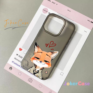 Ốp Cho IPhone 17 16 11 15 12 14 13 Pro Max 16 14 7 8 15 Plus XR X XS Max Air SE 2020 Vỏ sò đôi cáo và thỏ lãng mạn