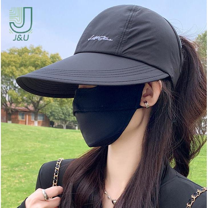 J & U Nhanh Khô Vành Lớn Chống Nắng Mũ Thể Thao Bóng Chày Ngoài Trời Mới
