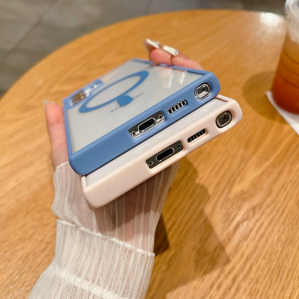 Ốp Điện Thoại Từ Acrylic Cho Samsung Galaxy S25 S24 S23 S22 Ultra Plus FE Vỏ Chống Sốc