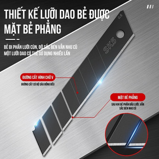 Lưỡi dao rọc giấy đa năng titanium chống gỉ – Combo 10/20/30/50 lưỡi sắc bén, tiện dụng cho mọi nhu cầu cắt gọt