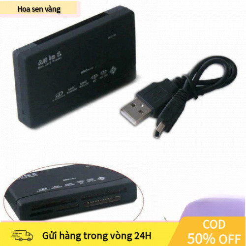 【24H】Thiết bị đọc đa dạng thẻ nhớ SD, Micro SD, XD, M2 - Kết nối thuận tiện qua cổng USB cho máy ảnh và thiết bị số