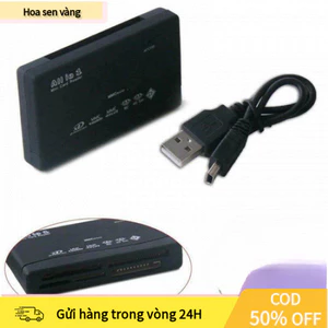 【24H】Thiết bị đọc đa dạng thẻ nhớ SD, Micro SD, XD, M2 - Kết nối thuận tiện qua cổng USB cho máy ảnh và thiết bị số