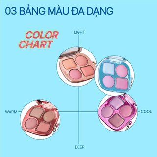 Bảng Phấn Má FWEE Pocket Cheek Palette Lên Màu Trong Trẻo, Tán Mịn, Bền Màu 4 màu  9.6g