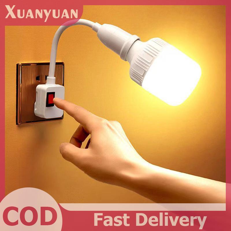 XUAN Dailyhome Cắm linh hoạt Ổ cắm đèn tường Bộ chuyển đổi E27 Bóng đèn mở rộng Giá đỡ VN