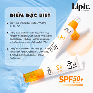 Son Dưỡng Môi Chống Nắng Có Màu LIP IT SPF50+ PA++++ 8g Hỗ Trợ Dưỡng Ẩm Và Bảo Vệ Môi Umbrella Sun Balm