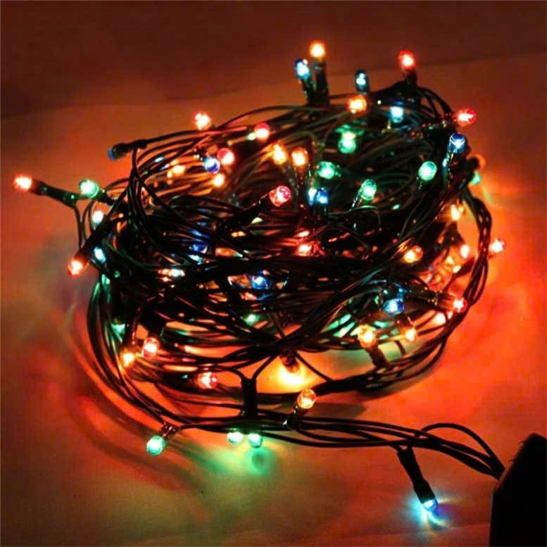 ( Hàng Loại 1 ) Combo 2 Dây 40M Led Đèn Nháy 8 Chế Độ Trang Trí Ngoài Trời, Đèn Led Kim Cương