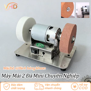 Máy Mài Dao Kéo 2 Đá Mini Đa Năng Để Bàn - Thiết Kế Nhỏ Gọn, Sử Dụng Điện 220V Tiện Lợi
