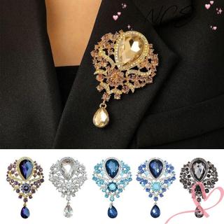 NCE Trâm Cài Cưới Thiết Kế Hoa Giọt Nước Với Pha Lê Và Kim Cương Giả, Thích Hợp Cho Cô Dâu