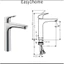 Vòi rửa mặt Hansgrohe Đức, vòi chậu rửa, vòi nóng lạnh 71100/31607/31608 có cần kéo