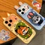 Ốp Điện Thoại Thêu Tai Fox Rabbit Da 3D Cho iPhone 17 Pro Max 17 Air 16 Plus 15 14 13 12 11 Vỏ Bảo Vệ Chống Sốc