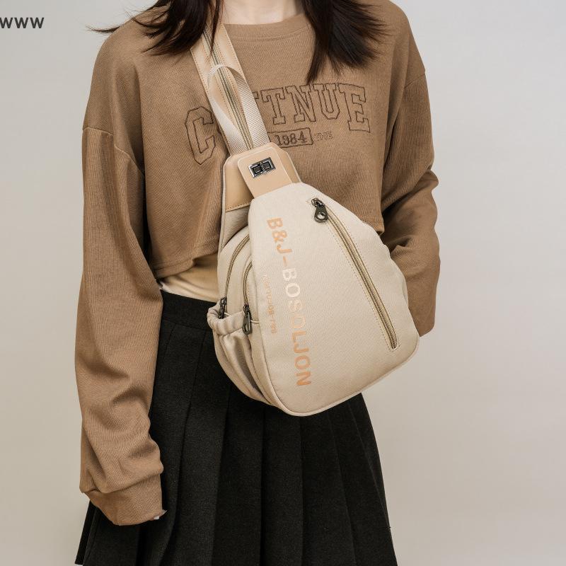 COD Casual Lady Crossbody Chest Bag Unisex Travel Backpack Multi Pocket Shoulder Bag new